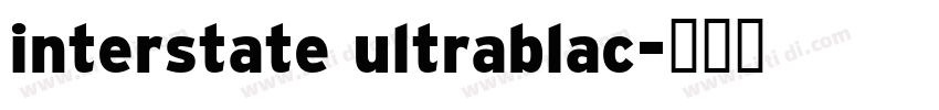 interstate ultrablac字体转换